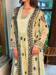 Pastel Green Chiffon Chikankari Kurta with Lace Detailing