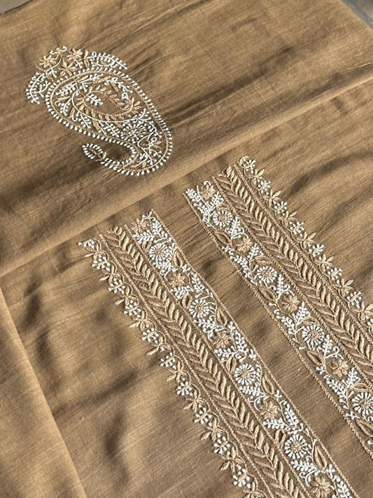 Khaki Green Malkha Handspun Khadi Kurtas Unisex Fabric