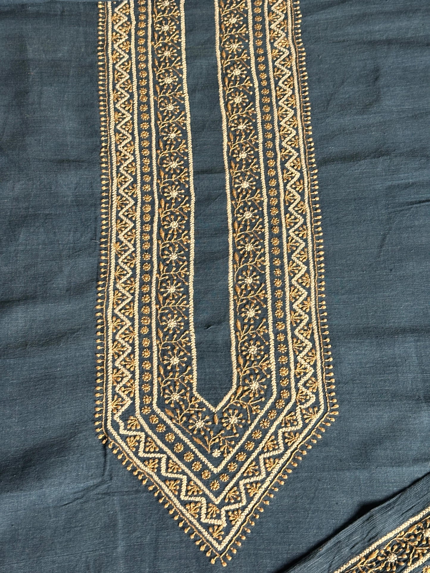 Ink Blue Malkha Handspun Khadi Kurtas Unisex Fabrics