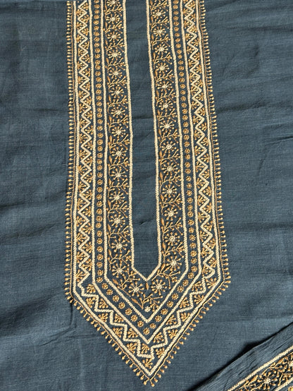 Ink Blue Malkha Handspun Khadi Kurtas Unisex Fabrics