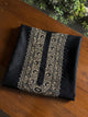 Black Shade Moonga Silk Chikankari Men’s Kurta Fabric