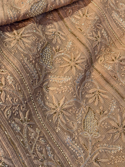 Beige Shade Rasm Maheshwari Highlights Fabric
