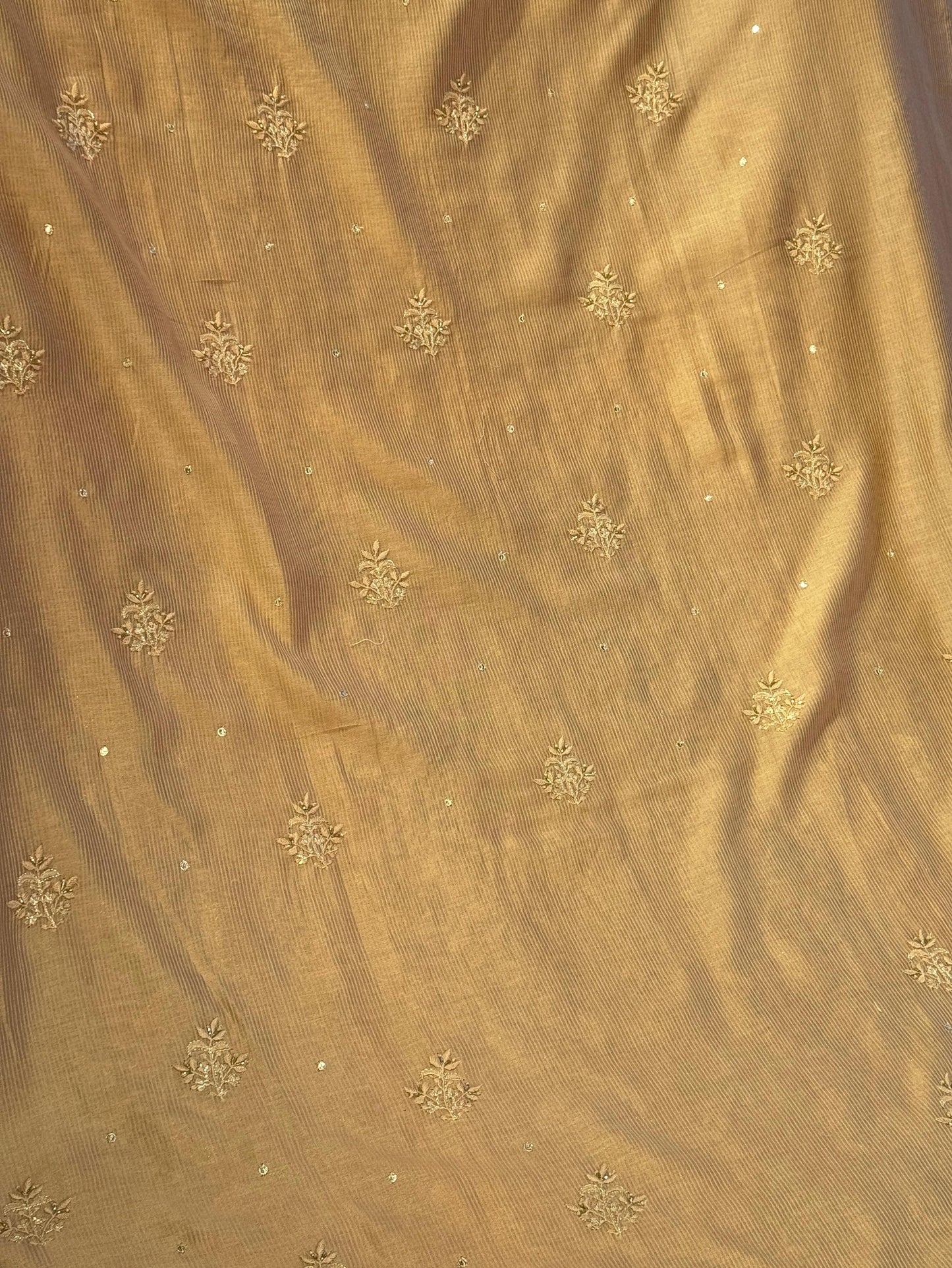 Beige Shade Rasm Maheshwari Highlights Fabric