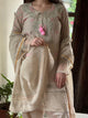 Nude Beige Shade Mul Chanderi Chikankari Farshi Sets