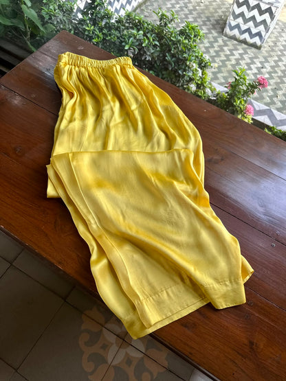 Saffron Mango Shade Noor Organza Chikankari Anarkali