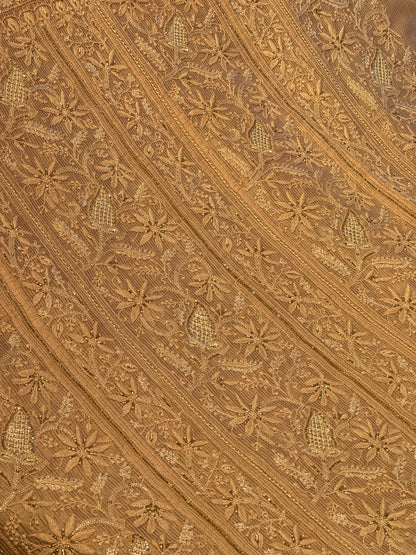 Beige Shade Rasm Maheshwari Highlights Fabric