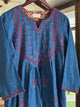Blue Malkha Handspun Chikankari Tunic