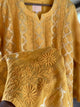 Yellow Shade Zari Chanderi Chikankari Ready to Wear Tunics
