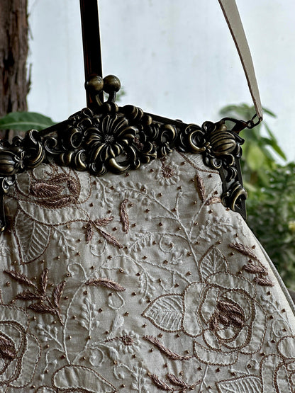 Off White Shade | Vintage Ari Mukaish Sling Bags