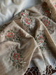 Off White Tussar Silk Gheecha Palla Kota Mukaish Resham Saree