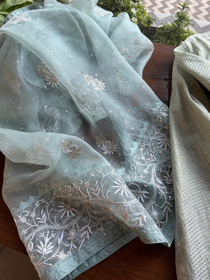 Tissue Handloom Kota Ready to Wear Kurta Set