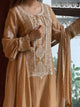 Crush Mul Heavy Chikankari Yoke Kurta Set