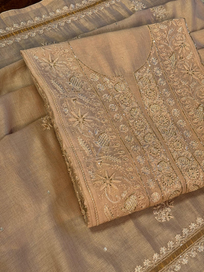 Beige Shade Rasm Maheshwari Highlights Fabric
