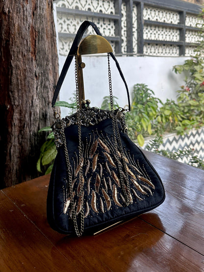 Black Shade | Vintage Ari Mukaish Sling Bags