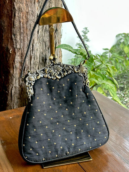 Black Shade | Vintage Ari Mukaish Sling Bags