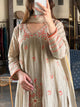 Angi Style Mal Mukaish Kamdani Tux Chikankari Kurta Dupatta Set